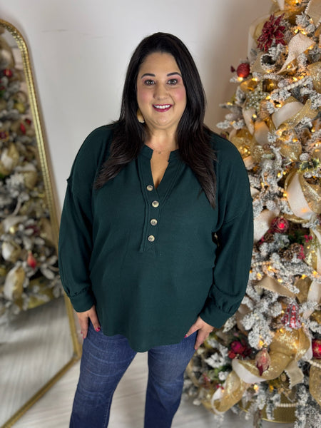 Christmas Tree Farm Knit Top - Plus