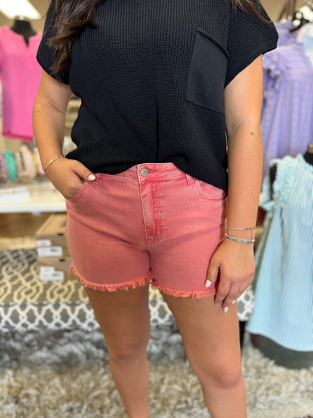 Coral Denim Short