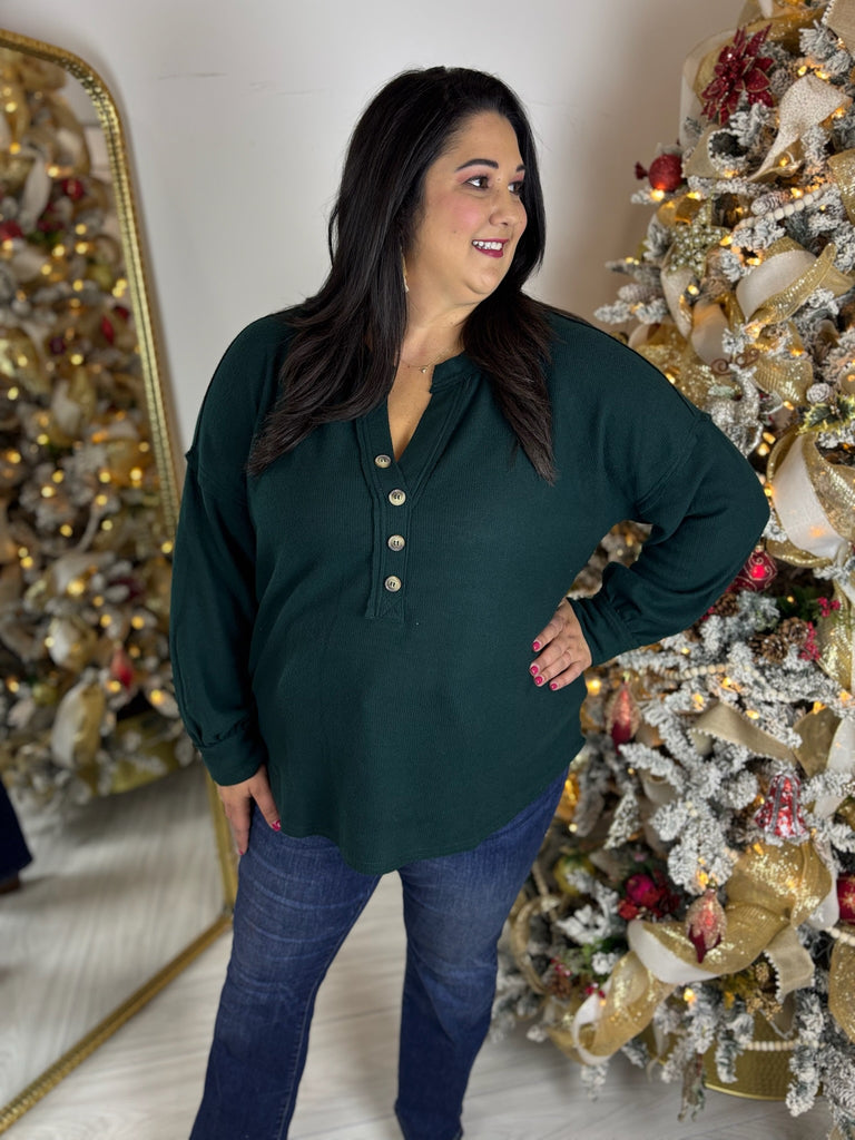 Christmas Tree Farm Knit Top - Plus