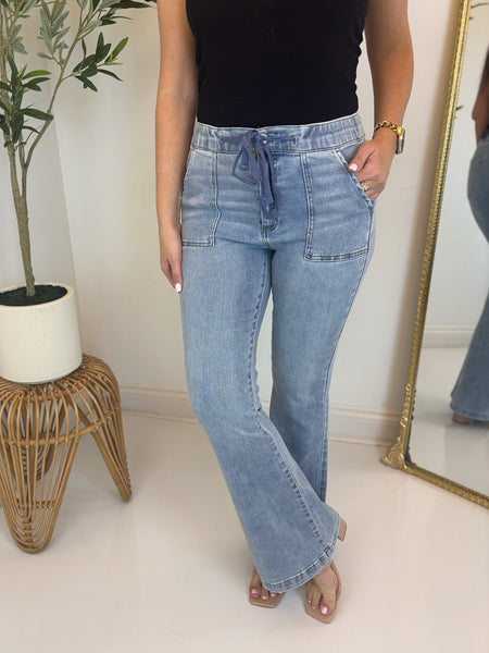 Rowan High Rise Flare Jean - Risen