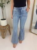 Rowan High Rise Flare Jean - Risen