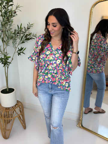 Loosen Up Floral Top