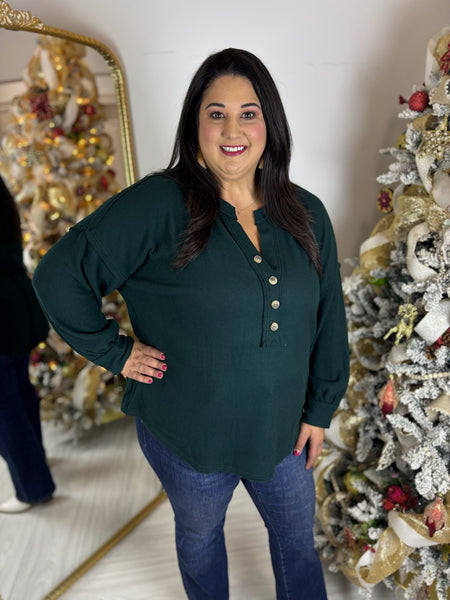 Christmas Tree Farm Knit Top - Plus