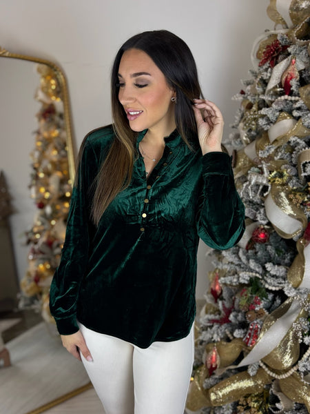 Feeling Festive Velvet Top