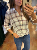 Fall Breeze Flannel Top