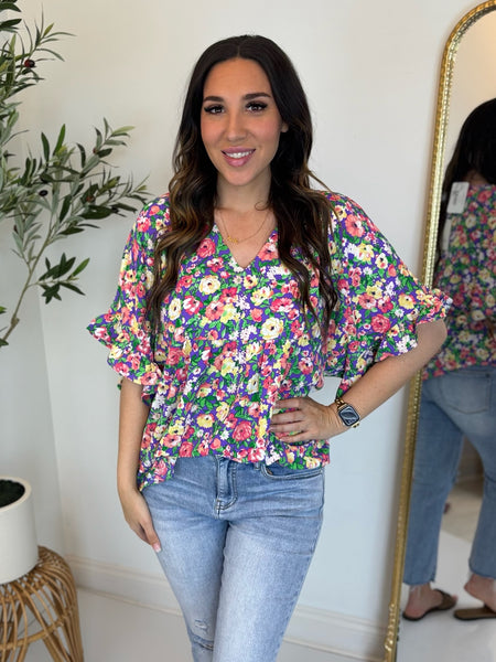 Loosen Up Floral Top