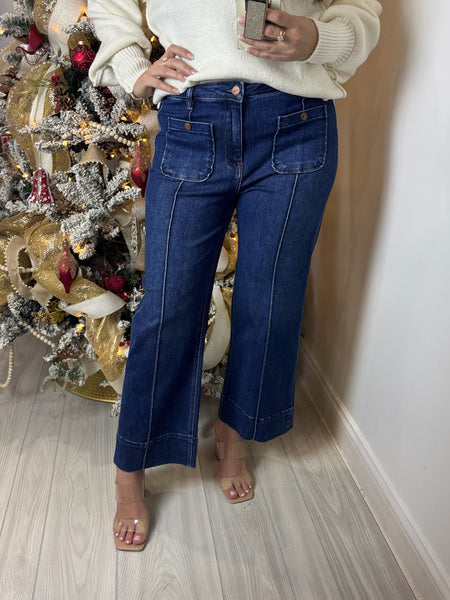 Cynthia Crop Wide Leg Jean - Risen