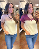 Charlotte Color Block Top