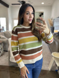 Feast your Eyes Striped Sweater