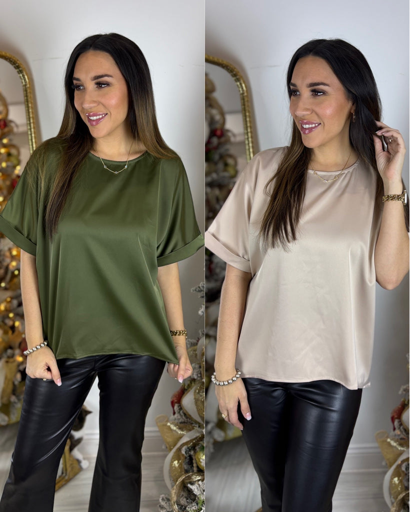 Timeless Style Satin Top