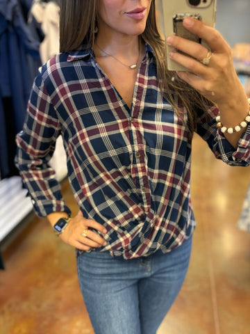 Fall Breeze Flannel Top