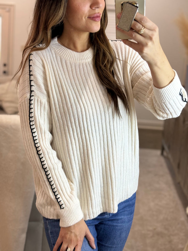 By the Fire Ribbed Sweater