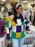 Second Line Checkered Sweater