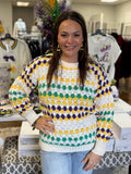 Mardi Party Patterned Sweater