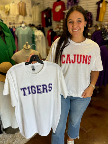 Cajuns Script Graphic Tee