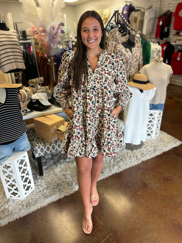 Afternoon Stroll Floral Dress