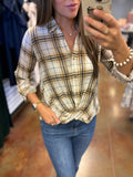 Fall Breeze Flannel Top