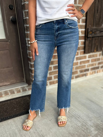 Corinne Cuffed Straight Leg Jean - Judy Blue