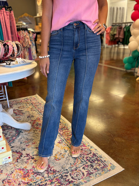 Corinne Cuffed Straight Leg Jean - Judy Blue