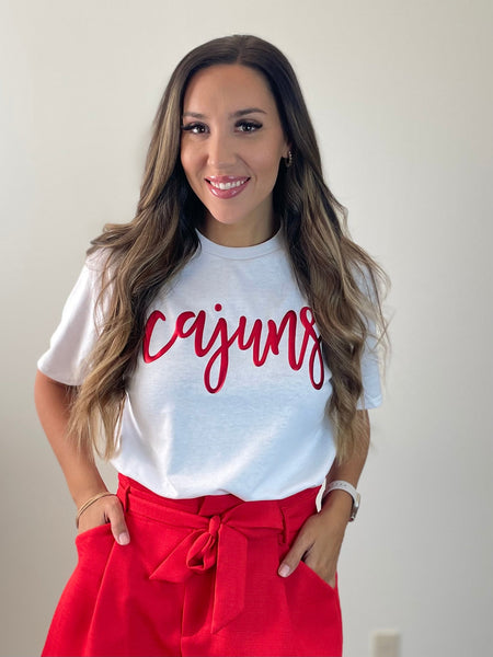 Cajuns Script Graphic Tee